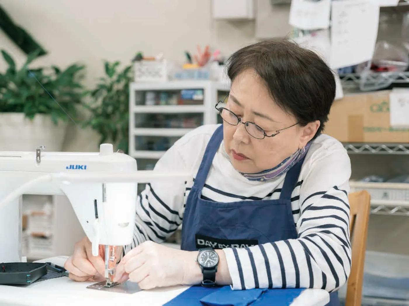ポーチ製作の様子